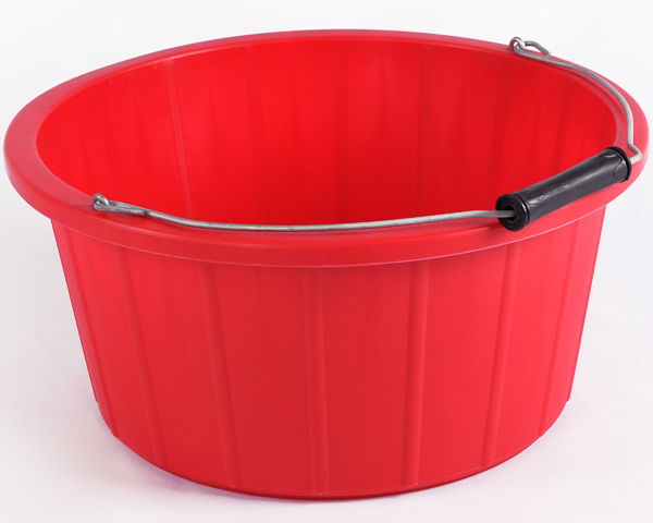 shallow plastic bucket